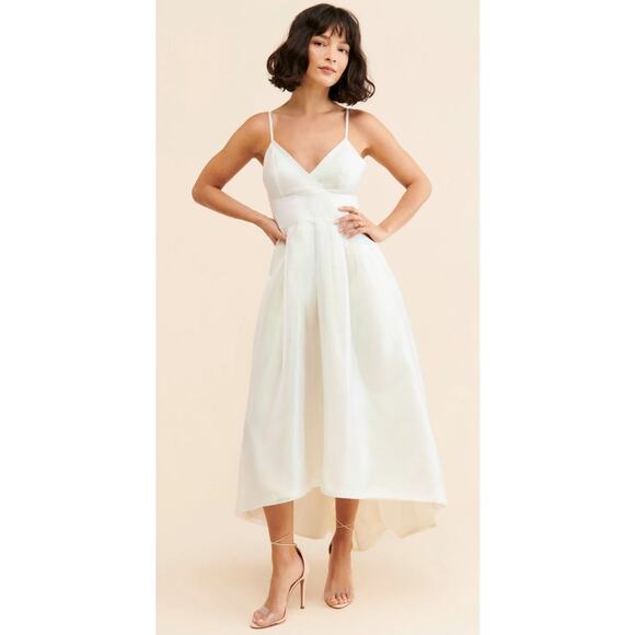 Anthropologie Hutch Hi-Low Metallic Gown Size 4 Slip Dress - Picture 1 of 13